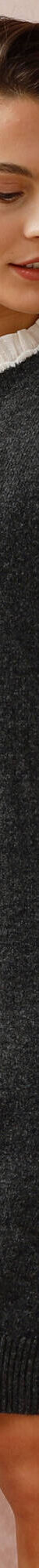 Robe pull sans manches, finitions contrastantes (anthracite chiné) Robe pull sans manches, finitions contrastantes (anthracite chiné)